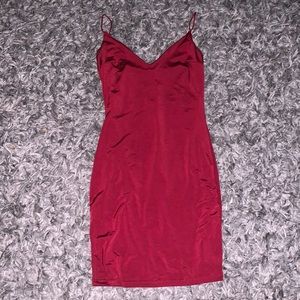 Burgundy mini body on dress. Size Small doesn’t fit anymore